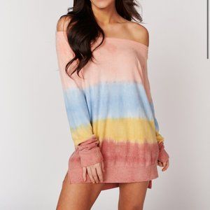 Rainbow Multicolor Long Sleeve Sweater